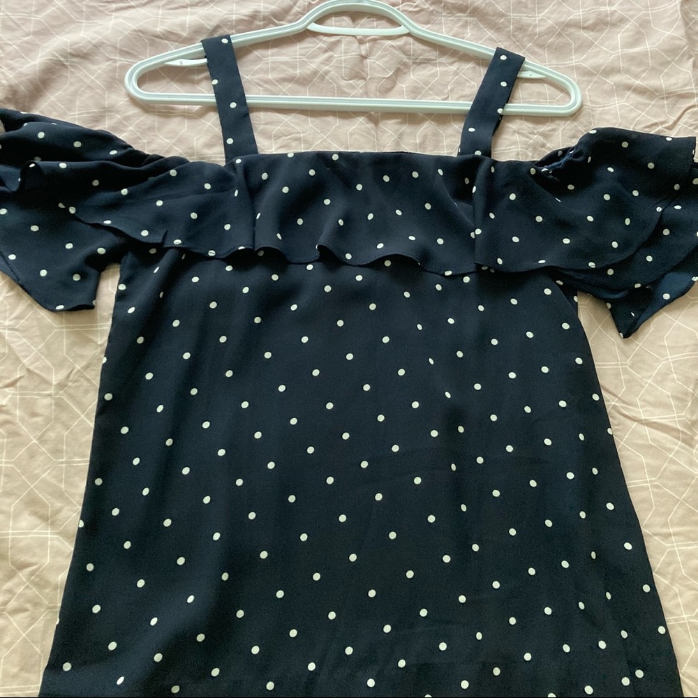 J. Crew polka dot top 00